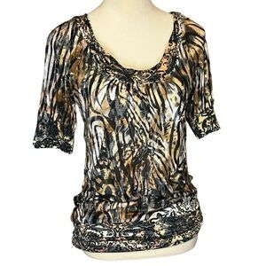 Daytrip long patterned blouse